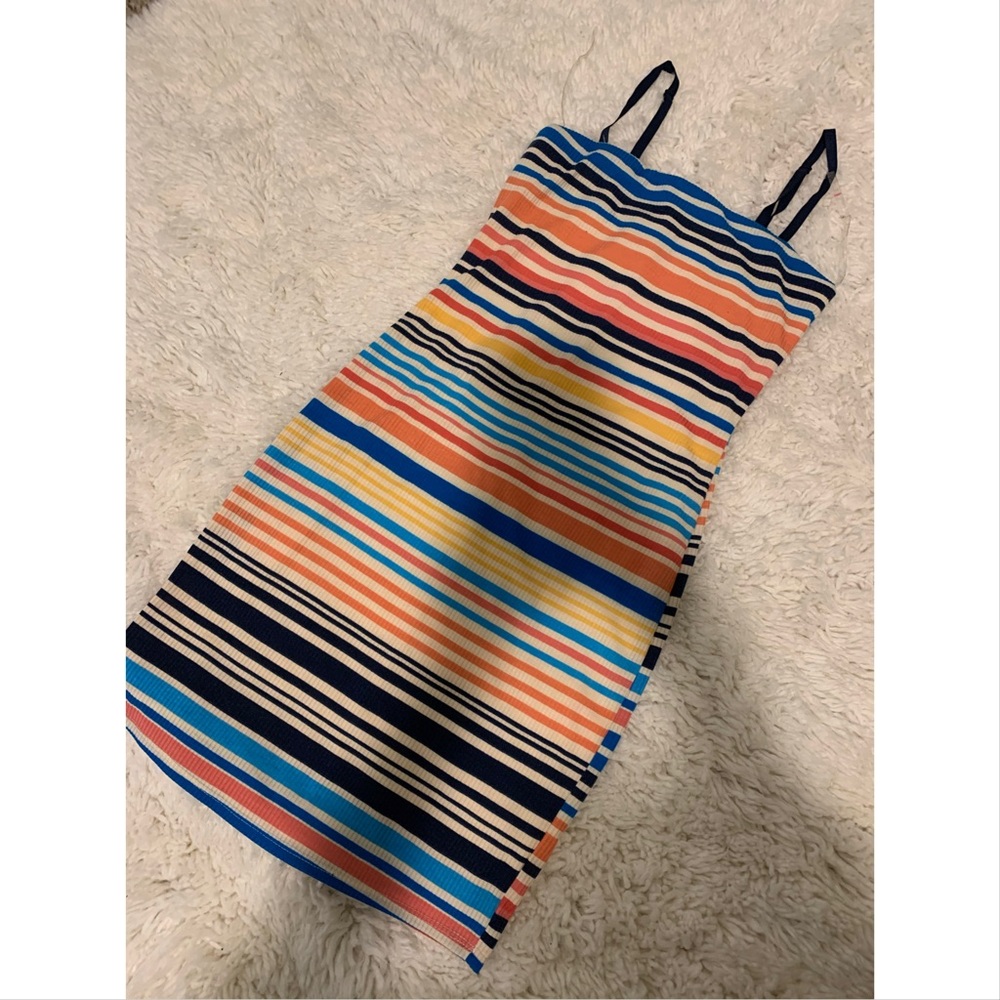 Striped casual dress